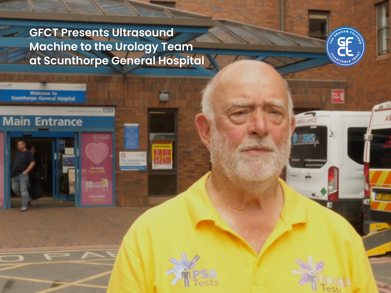 GFCT Presents Ultrasound Machine to the Urology Team at Scunthorpe General Hospital